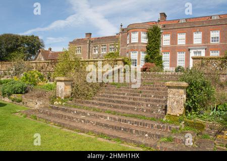 Hinton Ampner House in Hampshire, England, Großbritannien, ein georgianisches Herrenhaus Stockfoto