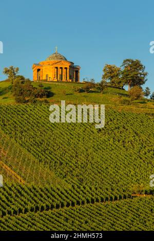 Grabkapelle in den Weinbergen bei Stuttgart-Rotenberg, Baden-Württemberg, Deutschland Stockfoto