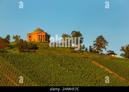 Grabkapelle in den Weinbergen bei Stuttgart-Rotenberg, Baden-Württemberg, Deutschland Stockfoto