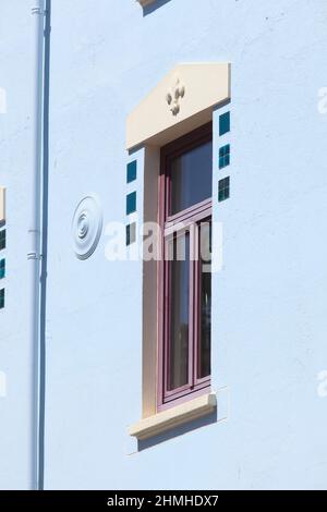 Fenster, altes Wohnhaus, Bremerhaven-Lehe, Bremerhaven, Bremen, Deutschland, Europa Stockfoto