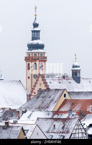 Deutschland, Baden-Württemberg, Karlsruhe, Kreis Durlach, Blick auf die Altstadt. Stockfoto