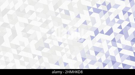 Abstrakter weißer und blauer Hintergrund, viele Dreiecke - Vektorgrafik Stock Vektor