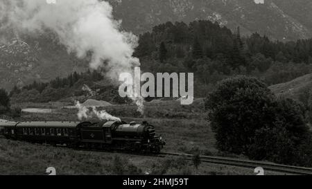Dampflokomotive - 62005 A LNER Thompson/Peppercorn Class K - der Jacobite Steam Train, West Coast Railways, Stockfoto