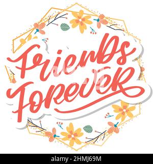 Soul Schwester mit Herz Schriftzug Design beste Freund Vorläufer Bff besties Stock Vektor