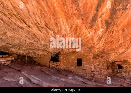 House of Fire im Mule Canyon in der Nähe von Blanding, Utah Stockfoto