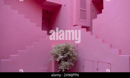 La Muralla Roja, Calpe, Spanien Stockfoto