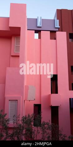 La Muralla Roja, Calpe, Spanien Stockfoto