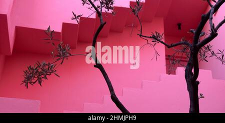 La Muralla Roja, Calpe, Spanien Stockfoto