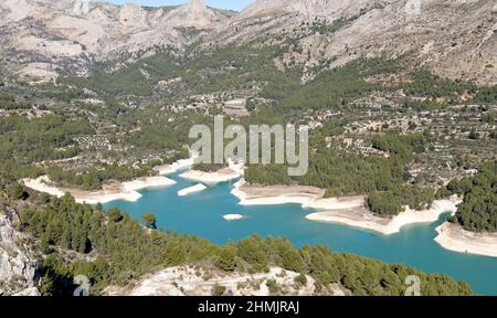 El Castell de Guadalest, Spanien Stockfoto