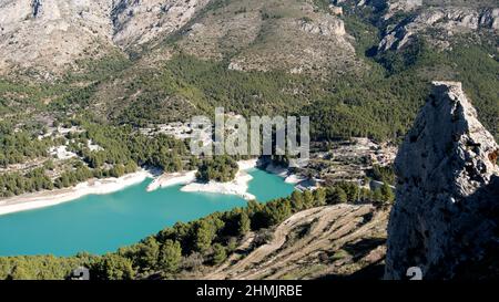 El Castell de Guadalest, Spanien Stockfoto