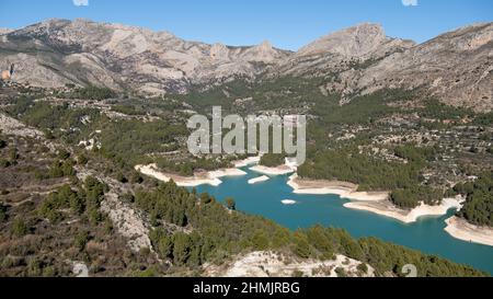 El Castell de Guadalest, Spanien Stockfoto