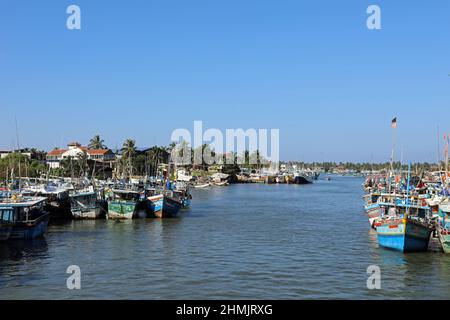 Der Niederländische Kanal bei Negombo in Sri Lanka Stockfoto