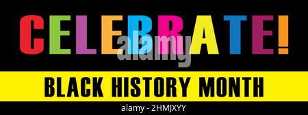 Feiern Black History Month Stockfoto