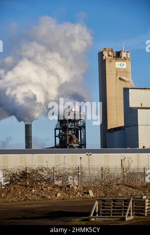 CF Industries, weltweit führender Hersteller von Wasserstoff- und Stickstoffprodukten, Billingham Stockton-on-Tees, County Durham, England Stockfoto