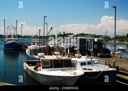 Jachthafen, Woods Hole Stockfoto