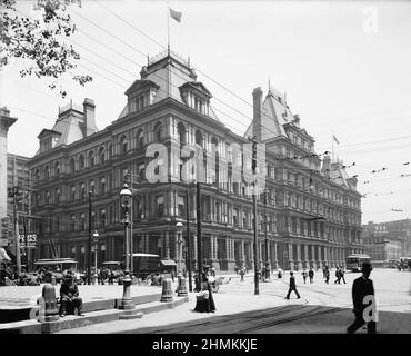U.S. Custom House and Post Office, Cincinnati, Ohio, USA, Detroit Publishing Company, 1901 Stockfoto