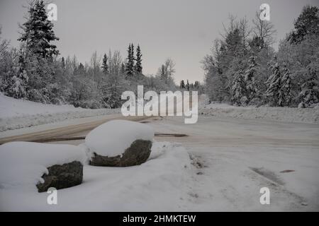 Fish Lake Road, Whitehorse, Yukon, Kanada Stockfoto