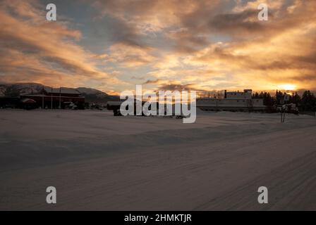 Schaufelraddampfer im Yukon Transportation Museum in Whitehorse, Yukon, Kanada Stockfoto