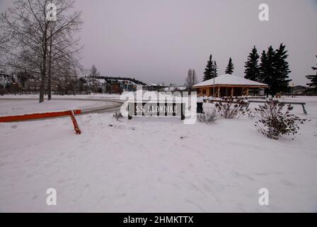 S.S. Klondike-Schild, Whitehorse, Yukon, Kanada Stockfoto