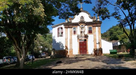 Historisches Zentrum, Tiradentes, Minas Gerais, Brasilien Stockfoto