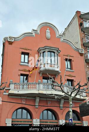 Haus der Stadt Blanes in der Region der Selva Provinz Gerona, Katalonien, Spanien Stockfoto