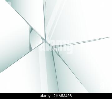 Glasrisse. Gebrochenes Eis. Aufzählungszeichen auf transparenter Oberfläche, elektronisches Display, Fenster. Vektorgrafik. Stock Vektor