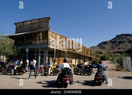 USA Californie oatman Route 66 ROUTE 66 Harley Davidson Tour Stockfoto