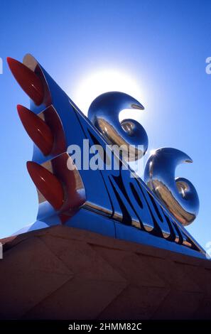 [USA New Mexico Tucumcari ROUTE 66 Künstler Thomas SARG] Stockfoto