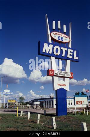 usa arizona flagstaff Art déco-Schild Stockfoto