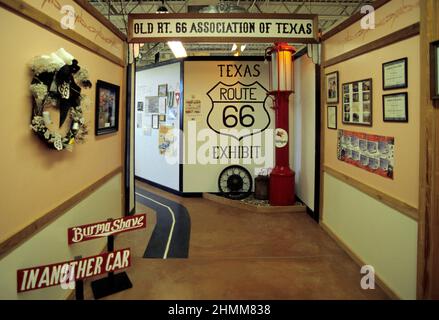 usa Texas MCLEAN Musee Route 66 Stockfoto