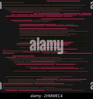 Cartoon-Codierung simulierte Linien Vektor-Illustration Stock Vektor