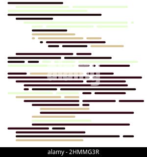 Cartoon-Codierung simulierte Linien Vektor-Illustration Stock Vektor