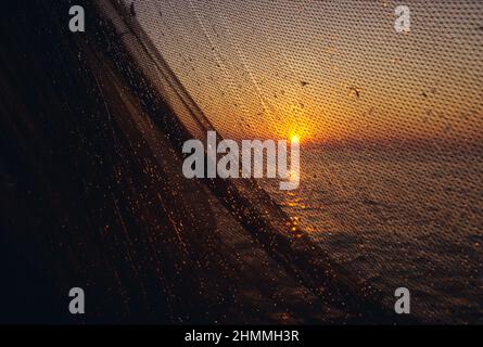 PECHE EN MER MEDITERRANEE Stockfoto