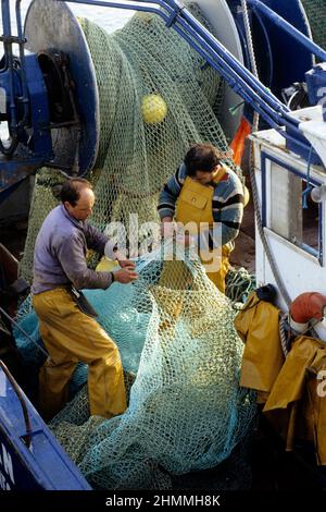 Trawler Fischerboot Frankreich mediterranea Meer Stockfoto