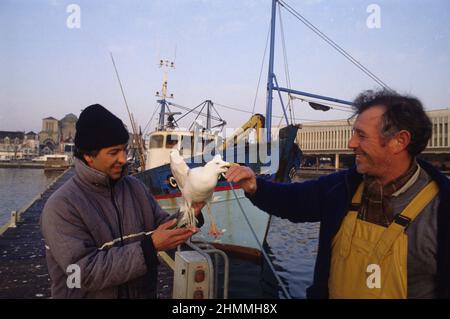 Trawler Fischerboot Frankreich mediterranea Meer Stockfoto