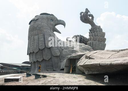 Kollam, Indien - Januar 2022: Jatayu Earth Center Nature Park Stockfoto