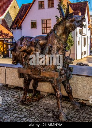 DE - BADEN-WÜRTTEMBERG : Viehmarkt Ehingen Stockfoto