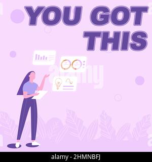 Inspiration zeigt Zeichen . Geschäftskonzept Illustration von Ideen für den Austausch von Mädchen zur Diskussion von Arbeitsstrategien. Stockfoto