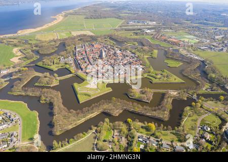 Naarden sternförmige befestigte Stadt, Niederlande Stockfoto