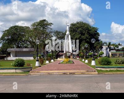 Skulptur in einem grünen Park in Leyte auf den Philippinen 21. Januar 2012 Stockfoto