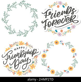 Soul Schwester mit Herz Schriftzug Design beste Freund Vorläufer Bff besties Stock Vektor