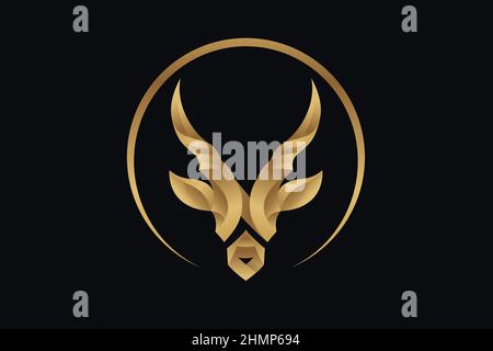 Abstraktes Design von Eland Antelope Vector Stock Vektor