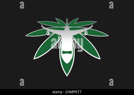 Marihuana Blatt Flugzeug Design Stock Vektor