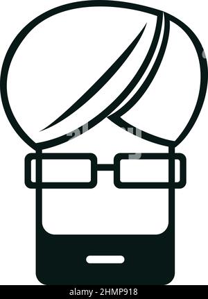 Mobile Guru Cartoon Charakter Design Stock Vektor