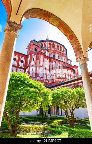 Mailand, Lombardei. Kirche Santa Maria delle Grazie in Mailand, Italien Stockfoto