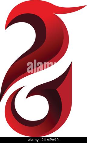 Einfaches Design der Vogel Illustration Symbol Stock Vektor