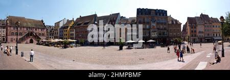 Mulhouse-Frankreich-Panorama Stockfoto