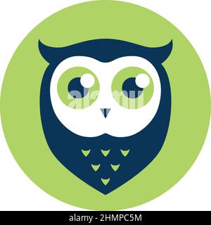 Einfaches Design von Cute Owl Stock Vektor