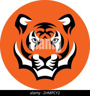 Einfaches Design des Tiger Head Stock Vektor