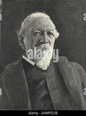 ROBERT BROWNING (1812-1889) englischer Dichter und Dramatiker. Um 1888. Stockfoto